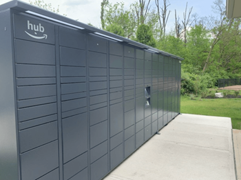 Hub Package Lockers at Brickshire Apartments, Merrillville